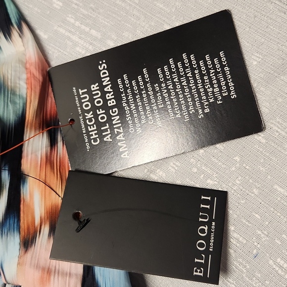 NWT ELOQUI FLORAL SIZE 26 HALTER MAXI DREES. - Picture 13 of 13